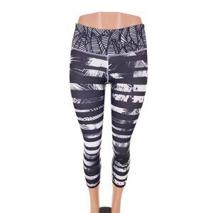 Lululemon Wunder Under Crop II *Full-On Luon 4 Shady Palms Banana Leaf Gingham